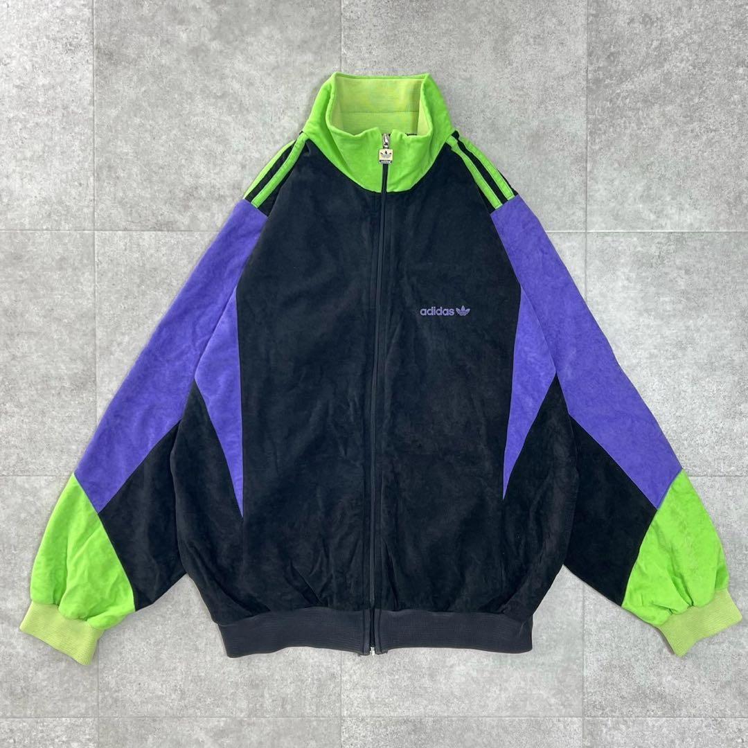 希少モデル　アディダス　トラックジャケット　ベロア　80s ventex