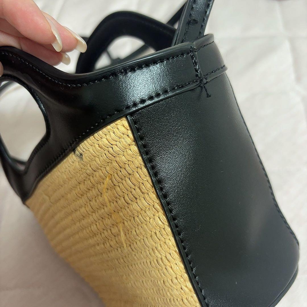 【最短7/24発送】MARNI かごバッグ 黒とベージュ