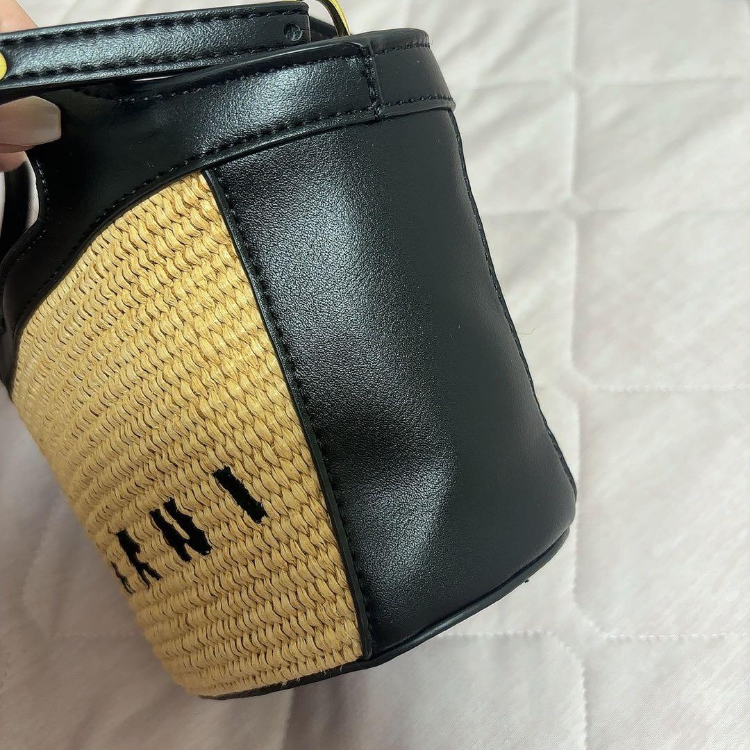 【最短7/24発送】MARNI かごバッグ 黒とベージュ