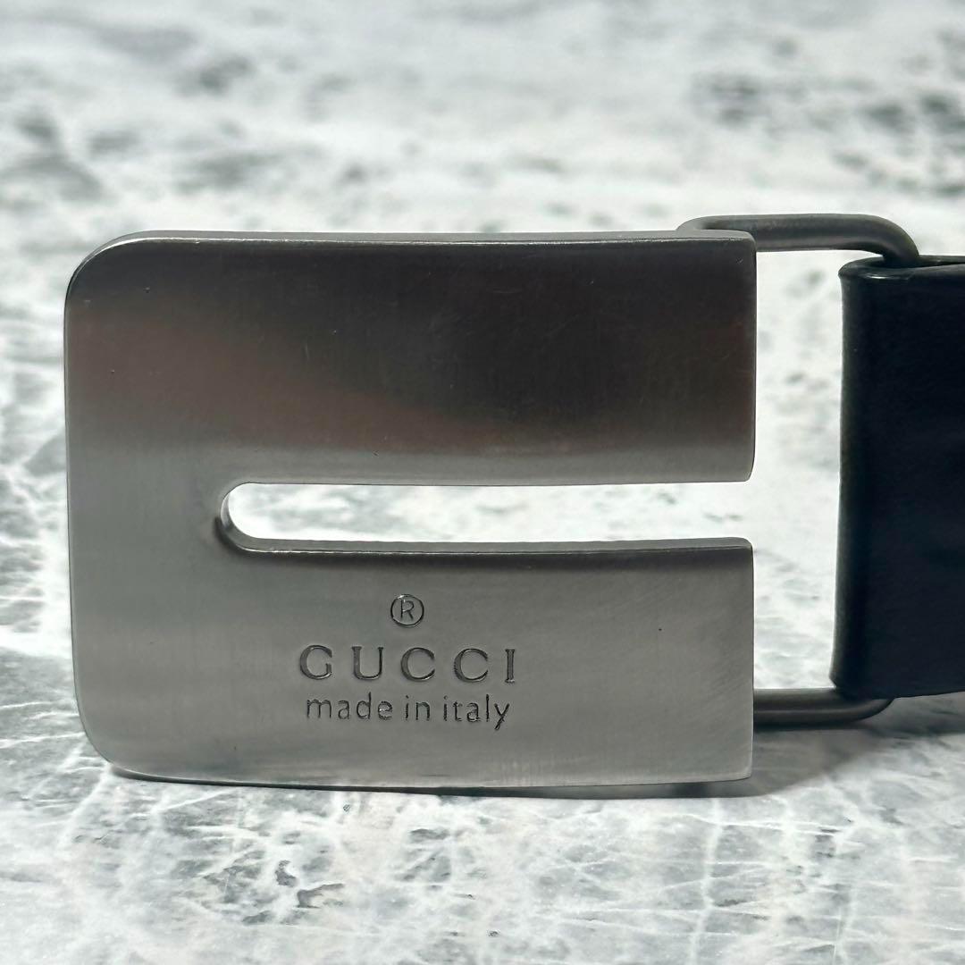 ⭐️OLD GUCCI⭐️GUCCI グッチ正規品 本革プ レートバックルベルト
