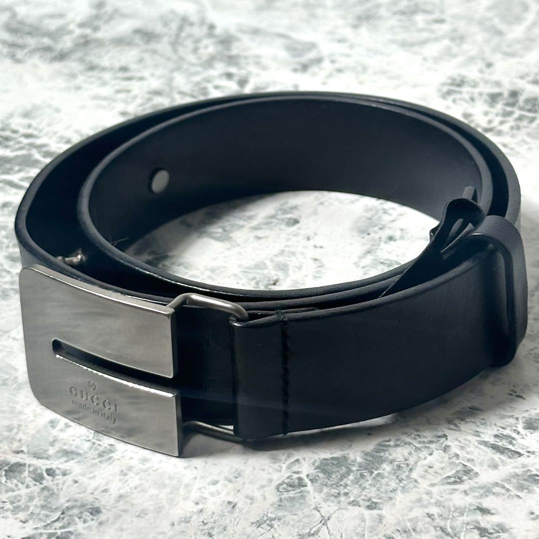 ⭐️OLD GUCCI⭐️GUCCI グッチ正規品 本革プ レートバックルベルト
