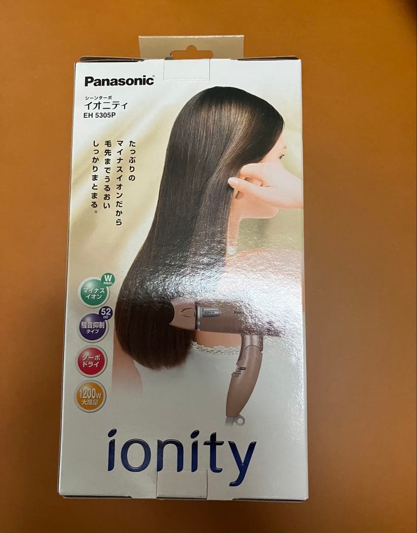 新品・未使用パナソニックヘアドライヤーイオニティマイナスイオンEH5305P-T