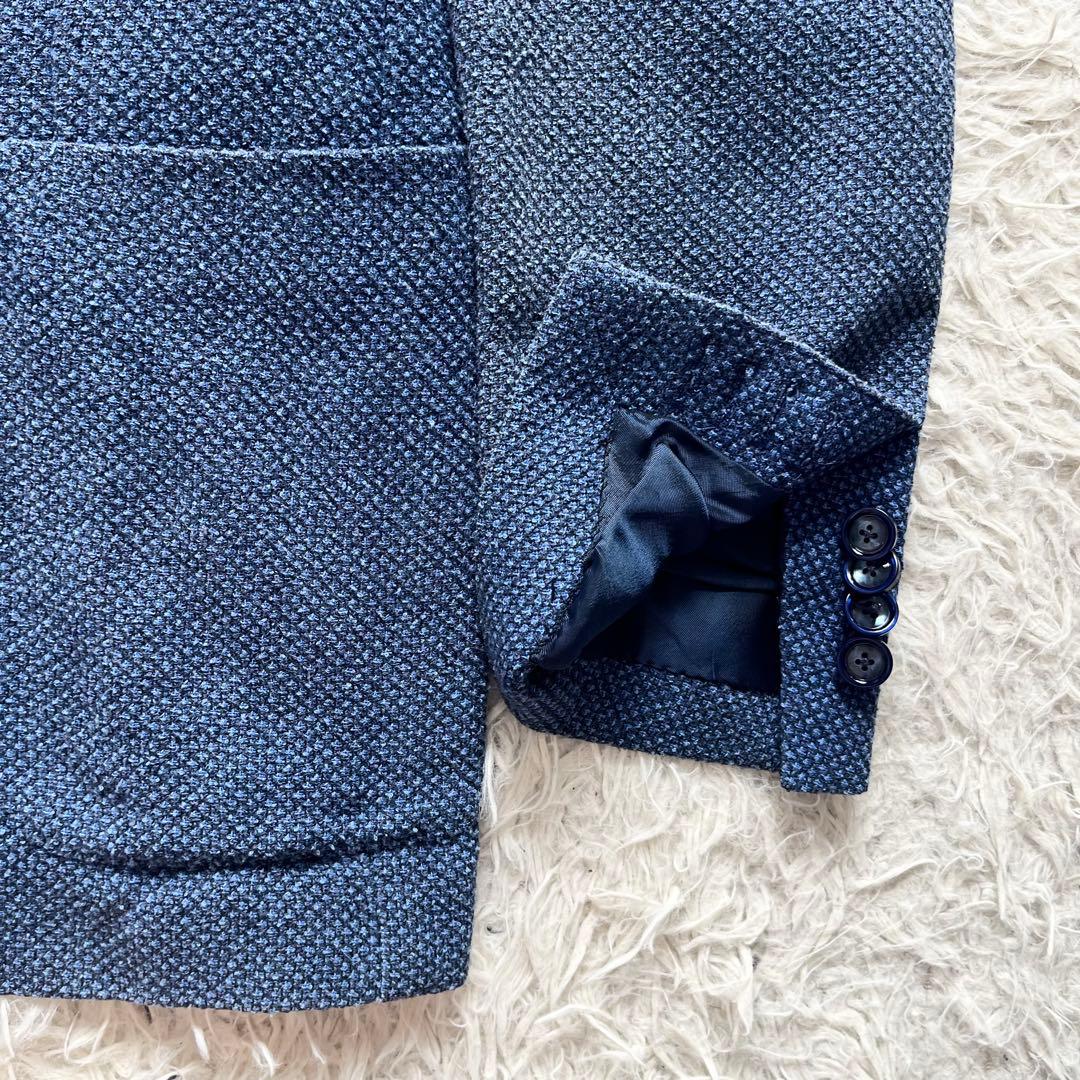 <美品>TAGLIATORE × ブリッラ ブルー コットン ジャケット 42