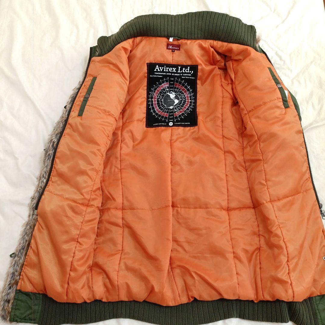 【美品】Avirex Ltd ラクーンファー　モッズコート L-2B ロング丈