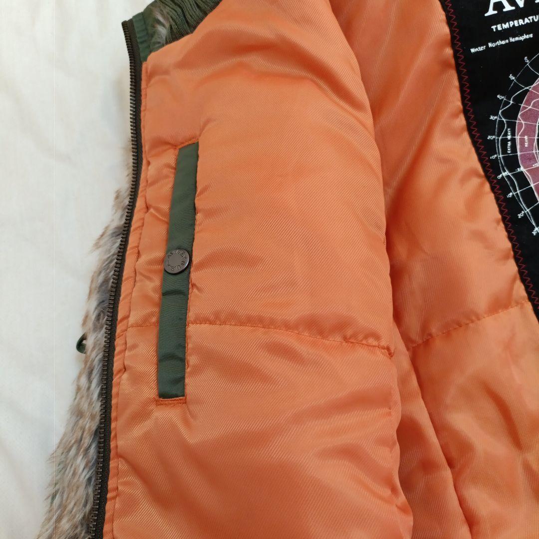 【美品】Avirex Ltd ラクーンファー　モッズコート L-2B ロング丈