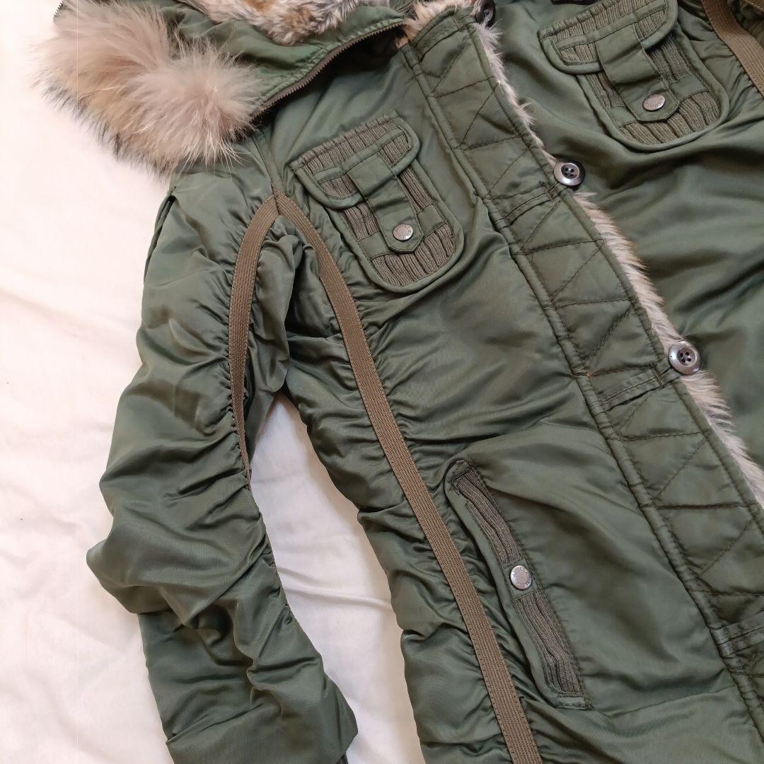 【美品】Avirex Ltd ラクーンファー　モッズコート L-2B ロング丈