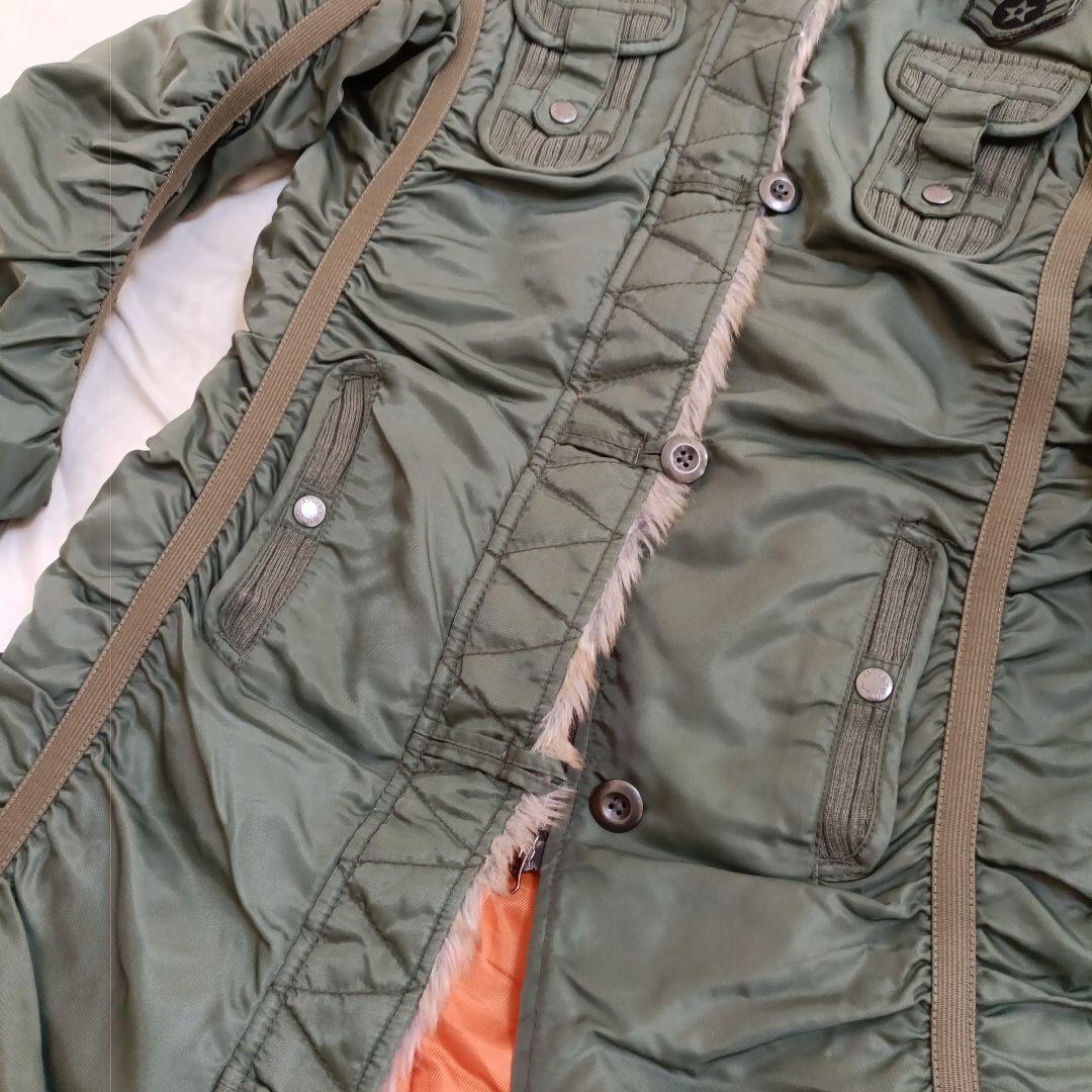 【美品】Avirex Ltd ラクーンファー　モッズコート L-2B ロング丈