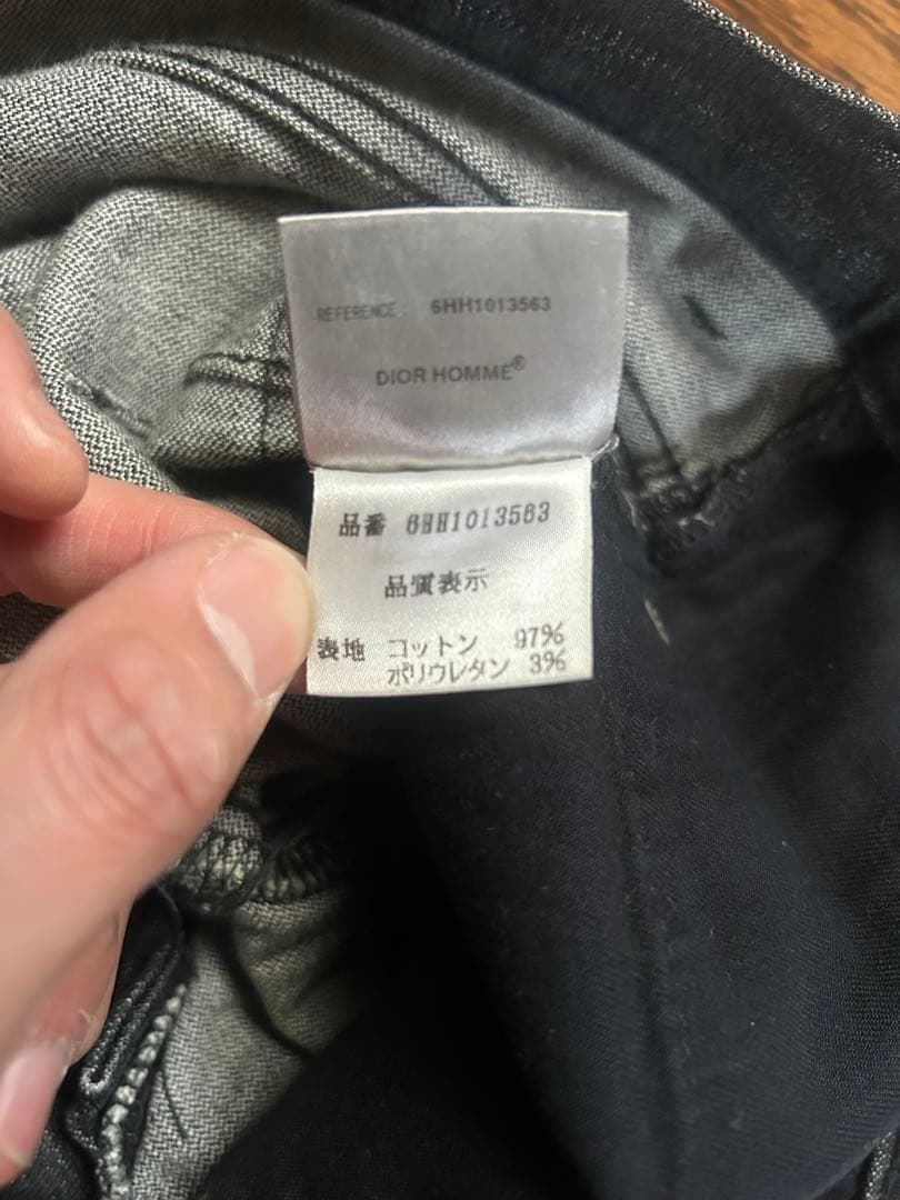 ディオールオム06AW These Grey Days 期 ブラックスキニー28