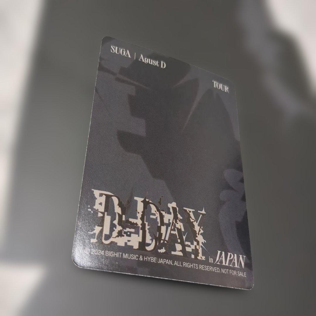 SUGA AgustD D-DAY TOUR in JAPAN トレカ
