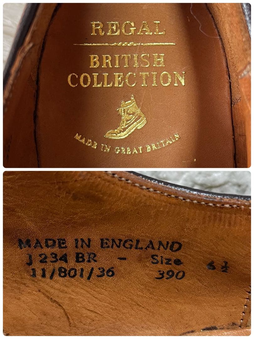 【新品未使用】リーガル　ブリティッシュコレクション　英国製　Uチップ　シューズ
