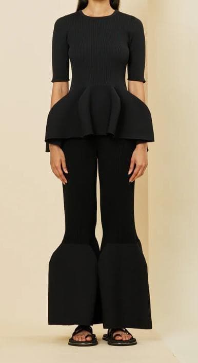 1/31限定値下　CFCL　ベルボトム　パンツ　黒　POTTERY 　3