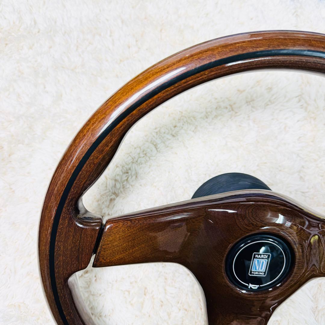 極美品 ナルディ ガラ3 タイプ3 マホガニー ホーンボタン付 マホガニー