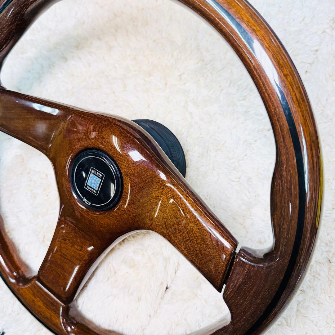 極美品 ナルディ ガラ3 タイプ3 マホガニー ホーンボタン付 マホガニー