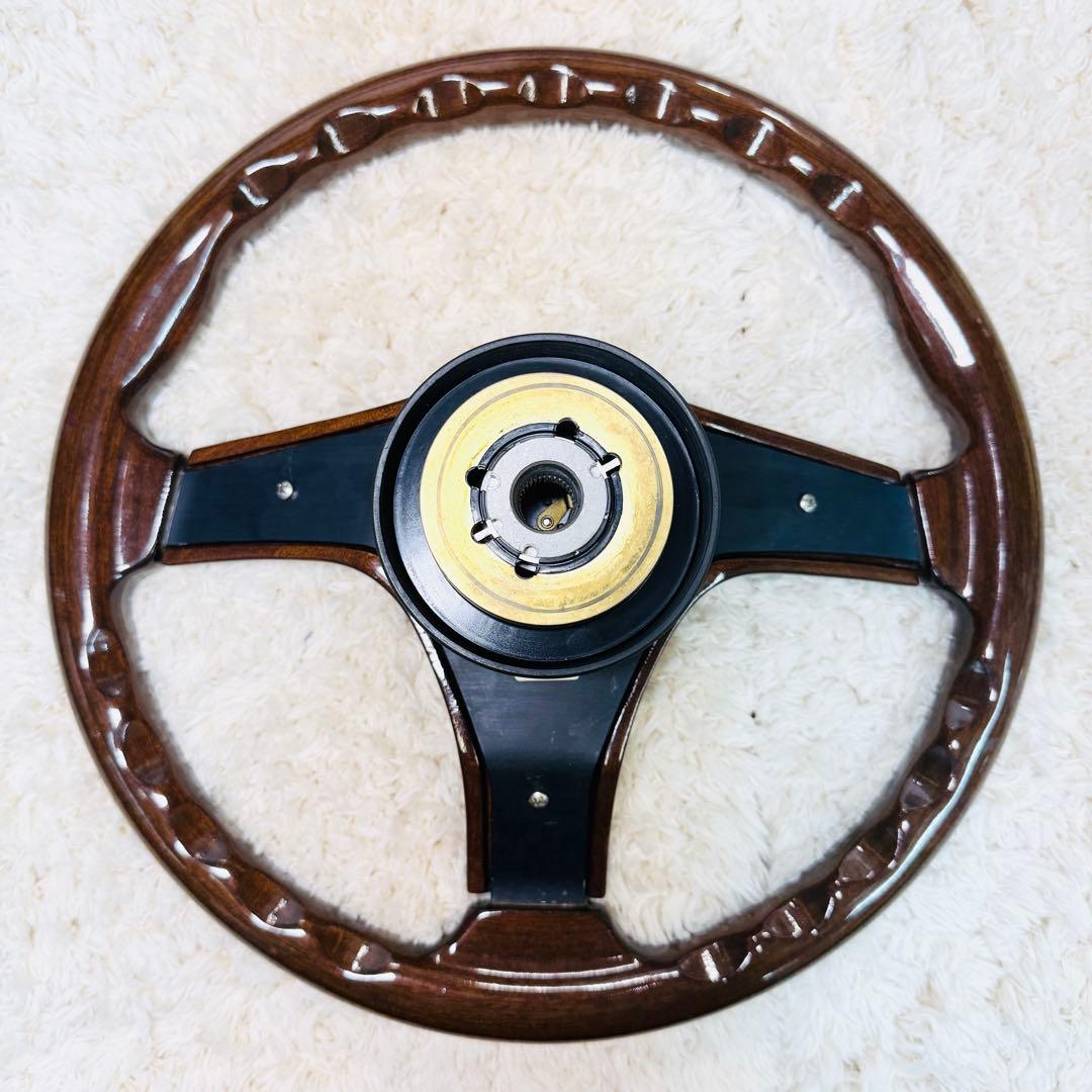 極美品 ナルディ ガラ3 タイプ3 マホガニー ホーンボタン付 マホガニー