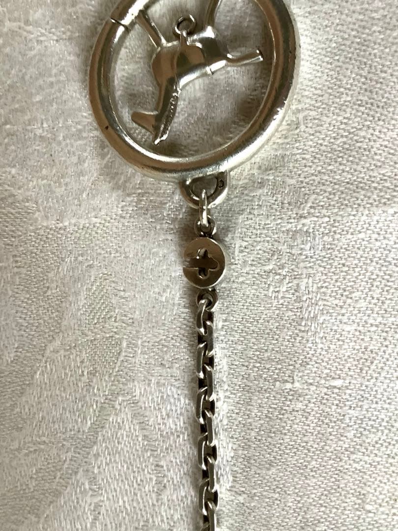 エルメス バッグチャーム キーホルダー 木馬 銀製 ヴィンテージ