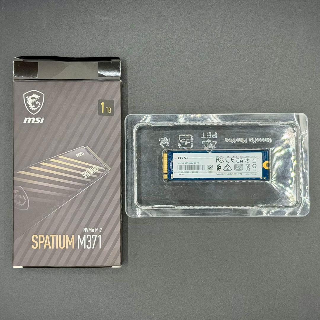 週末価格 MSI SPATIUM M371 1TB NVMe M.2 SSD
