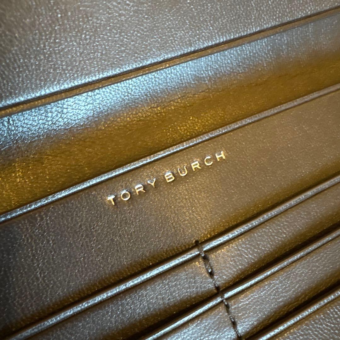 未使用品Tory Burch チェック柄 長財布