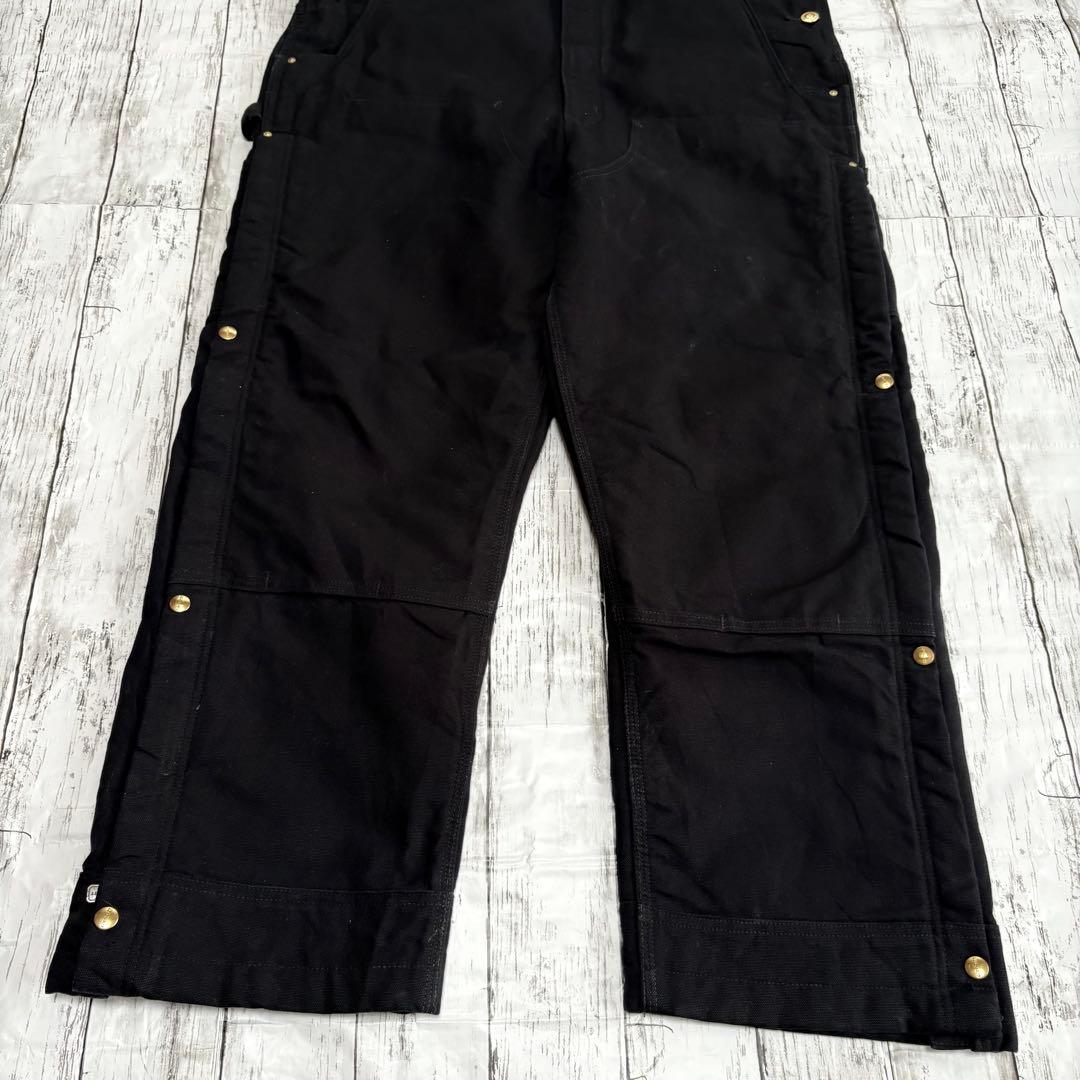 Carhartt カーハート ダック地 ダブルニー オーバーオール ブラック