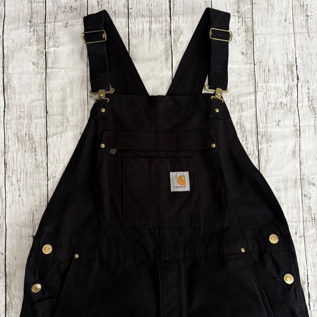 Carhartt カーハート ダック地 ダブルニー オーバーオール ブラック
