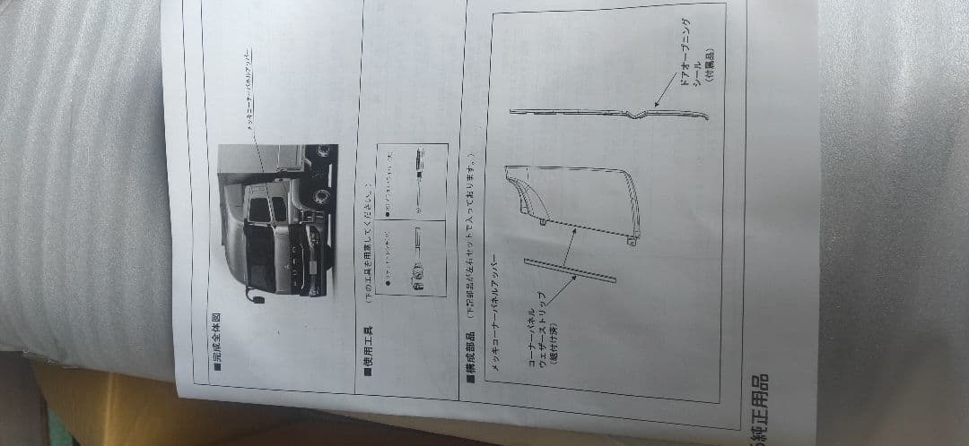 三菱ふそう 現行型スーパーグレート 純正メッキコーナーアッパー左右 未開封