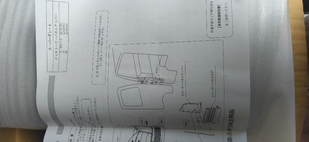 三菱ふそう 現行型スーパーグレート 純正メッキコーナーアッパー左右 未開封