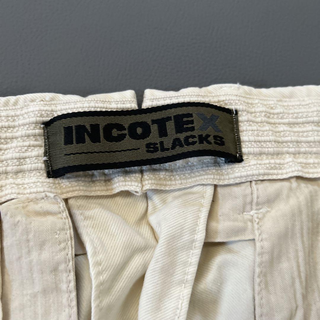 INCOTEX SLACKS 100型 コットンストレッチ M-L相当＊定番人気