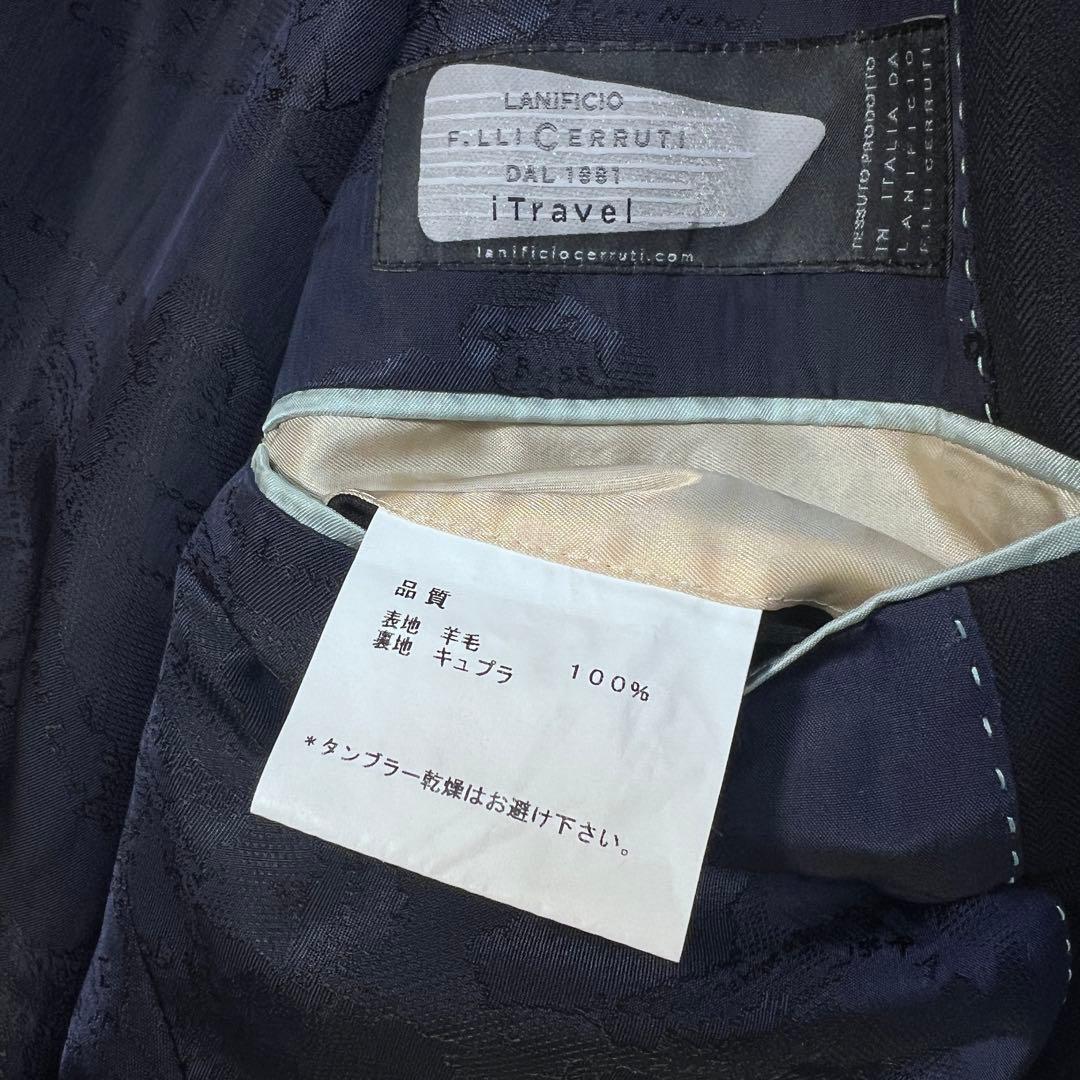 【極美品】ポールスミス スーツセットアップ 総柄裏地 ネイビー L