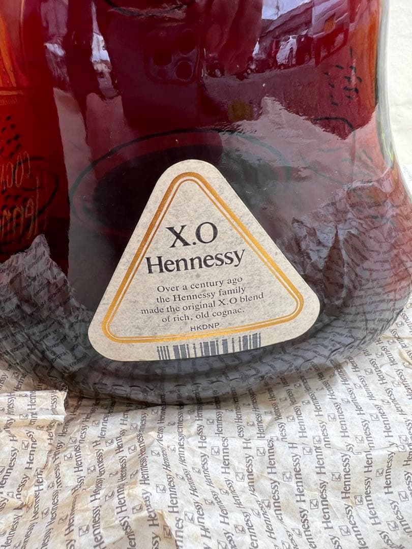 ヘネシー xo金キャップ、ブランデー、箱付き、古酒★未開栓★