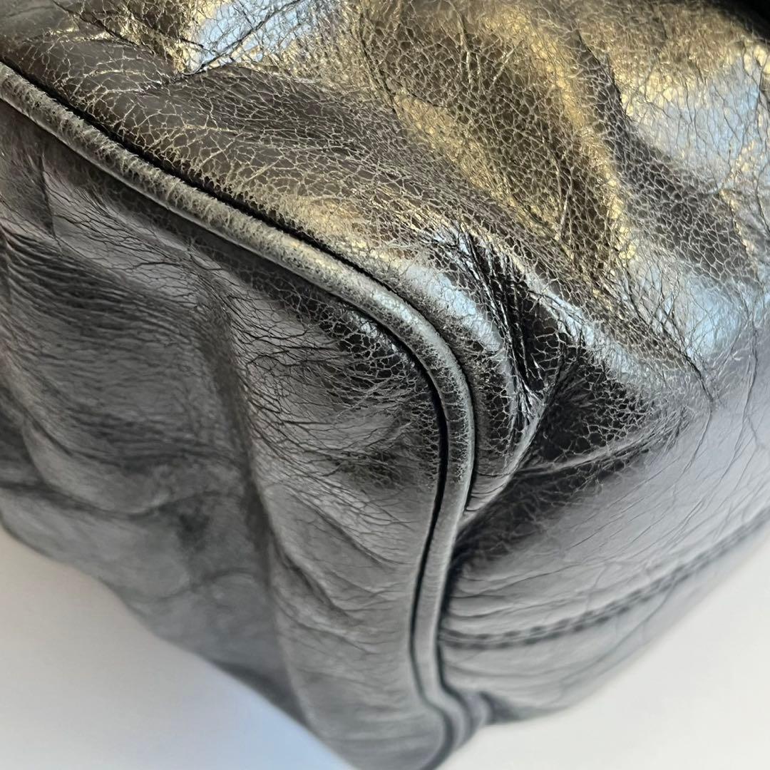 MIUMIU ミュウミュウ　ハンドバッグ　レザー　ブラック　黒