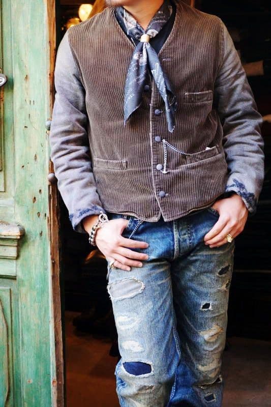 定価約7万【by GLAD HAND】MigrantJacketNoCollar