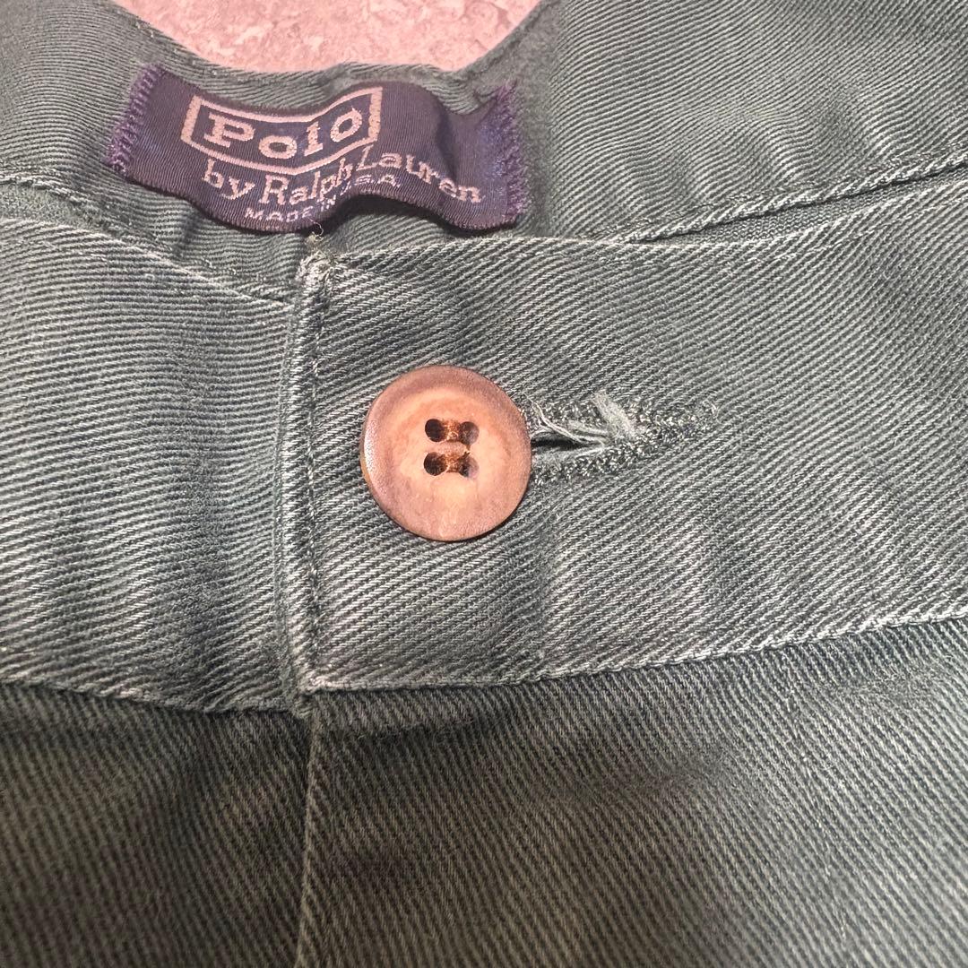 90s ポロバイラルフローレン　USA製　ポロチノ　初期タグ　2タック　W40