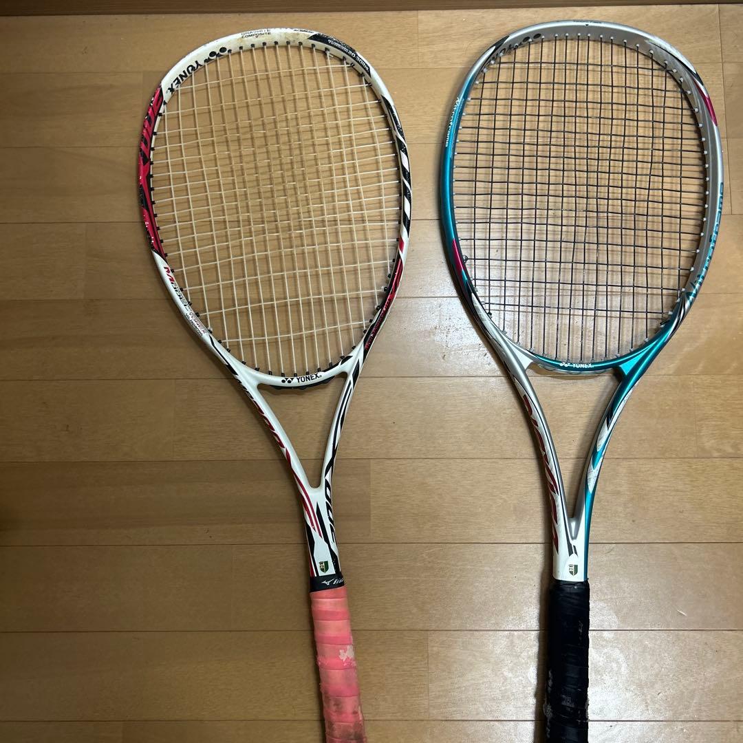 YONEX VCORE 100 軟式テニスラケット G3 ケース付2本セット
