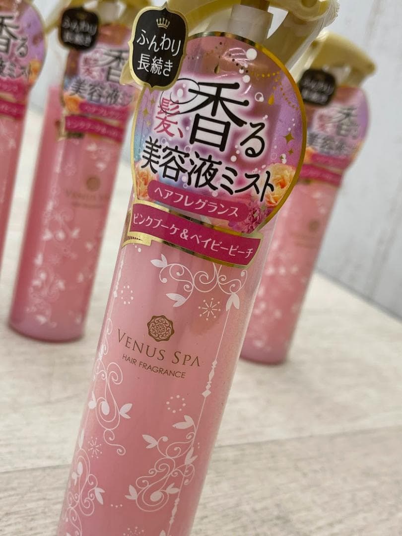 新品 ヴィーナススパ ヘアフレグランス ピンクブーケ＆ベイビーピーチ 5本
