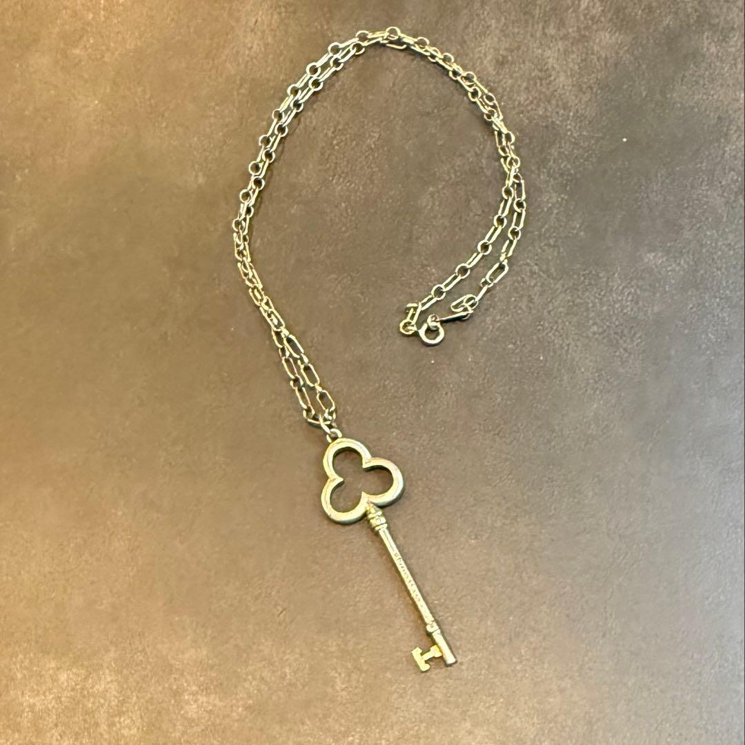 ティファニーTiffanyクローバー型 鍵 ネックレス シルバー