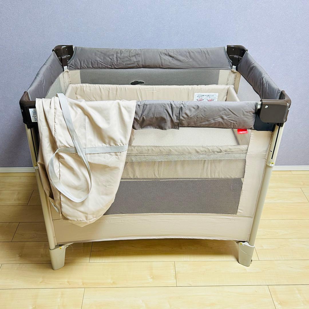 【送料無料】Aprica ココネルエアー ココアブラウン ベビーベッド