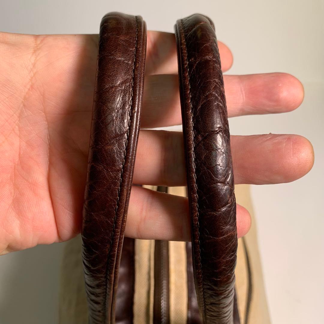 Jas m.b. 帆布 レザー ボストンバッグ 英国製 持ち手レザー 肩掛け可