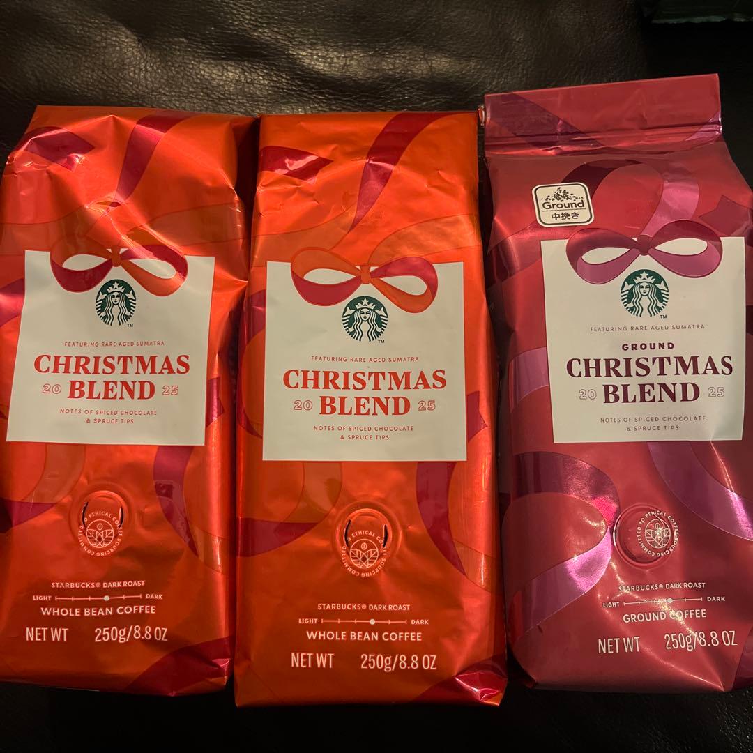 スターバックス　コーヒー豆　7袋　クリスマスブレンド　スタバカード　パスポート