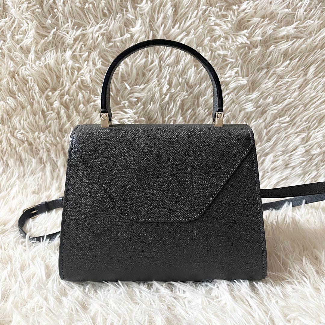 Valextra ヴァレクストラ　ハンドバッグ ミニ　イジィデ　グレー