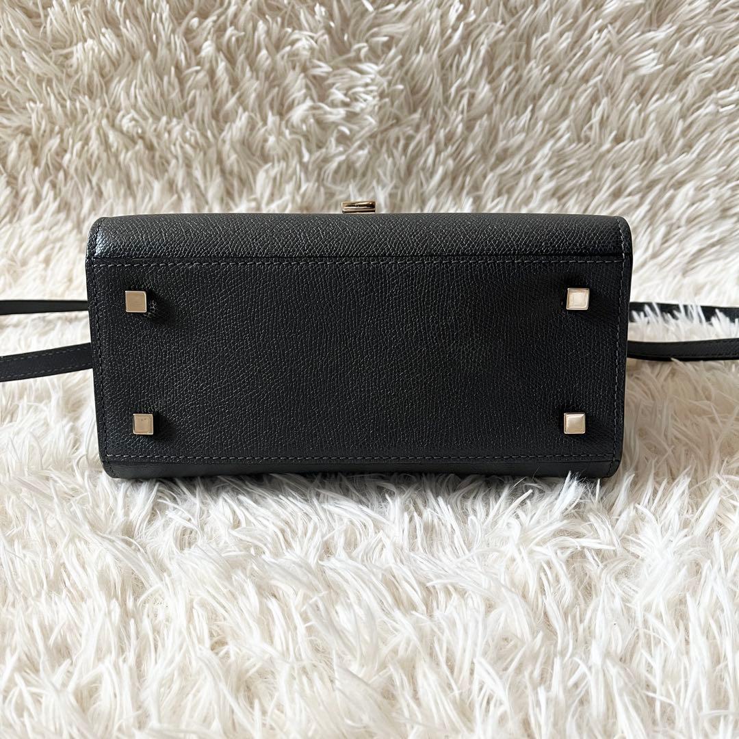 Valextra ヴァレクストラ　ハンドバッグ ミニ　イジィデ　グレー