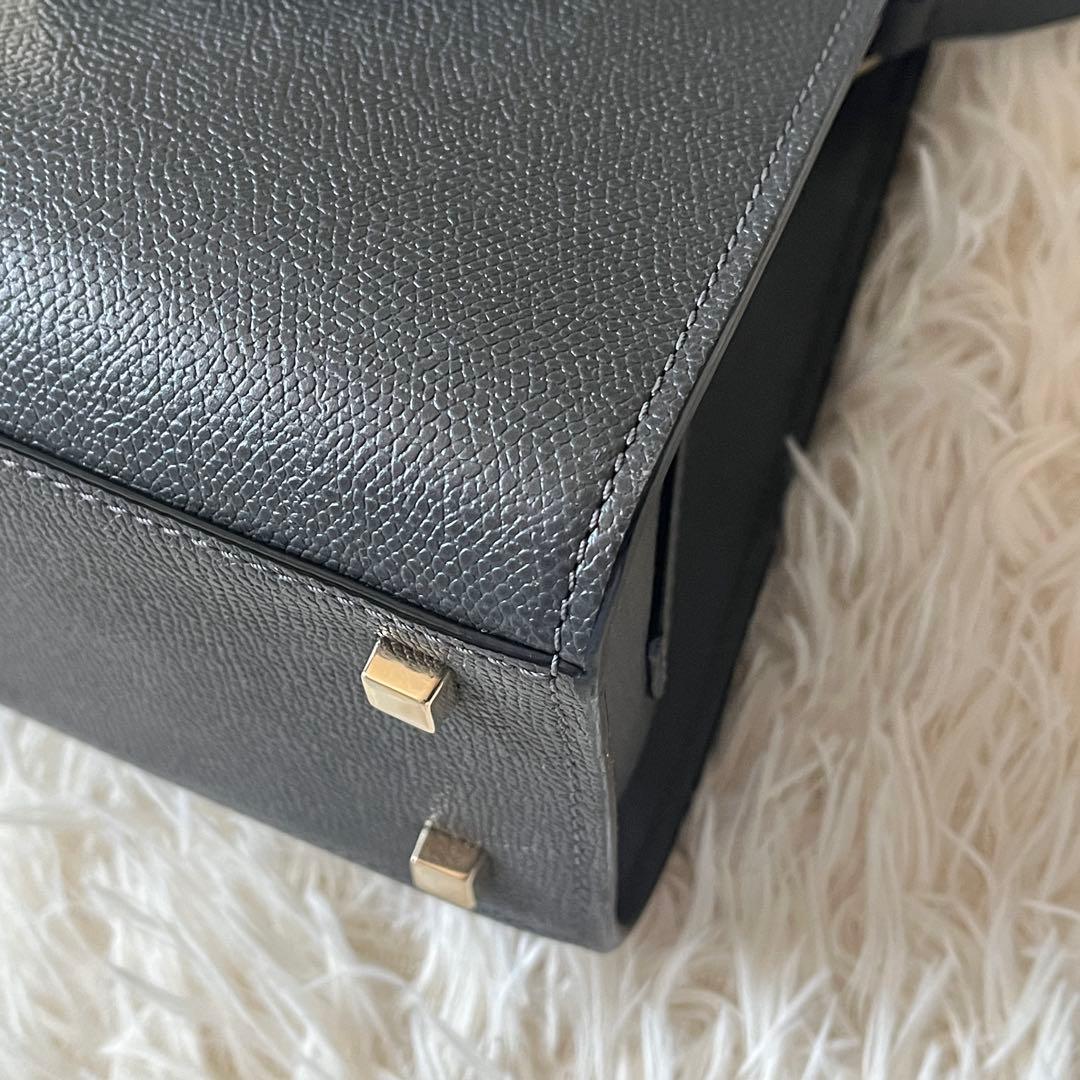 Valextra ヴァレクストラ　ハンドバッグ ミニ　イジィデ　グレー