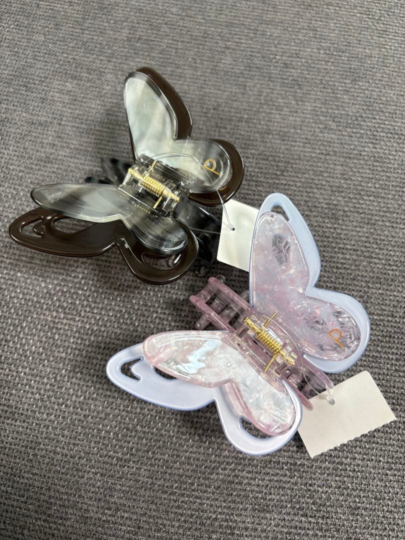 【2色セット】POTETE ポテテ バタフライクリップ