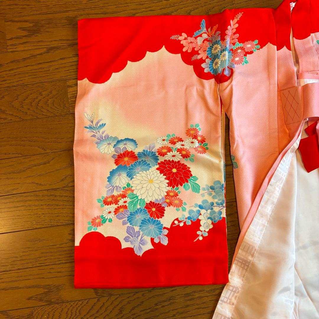 七五三　祝い着　正絹　７歳女の子着物　いろいろセット