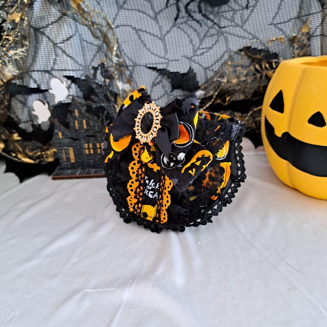 プッチ、ハロウィン、ジャックオーランタン柄、わんちゃん猫ちゃん用スタイ