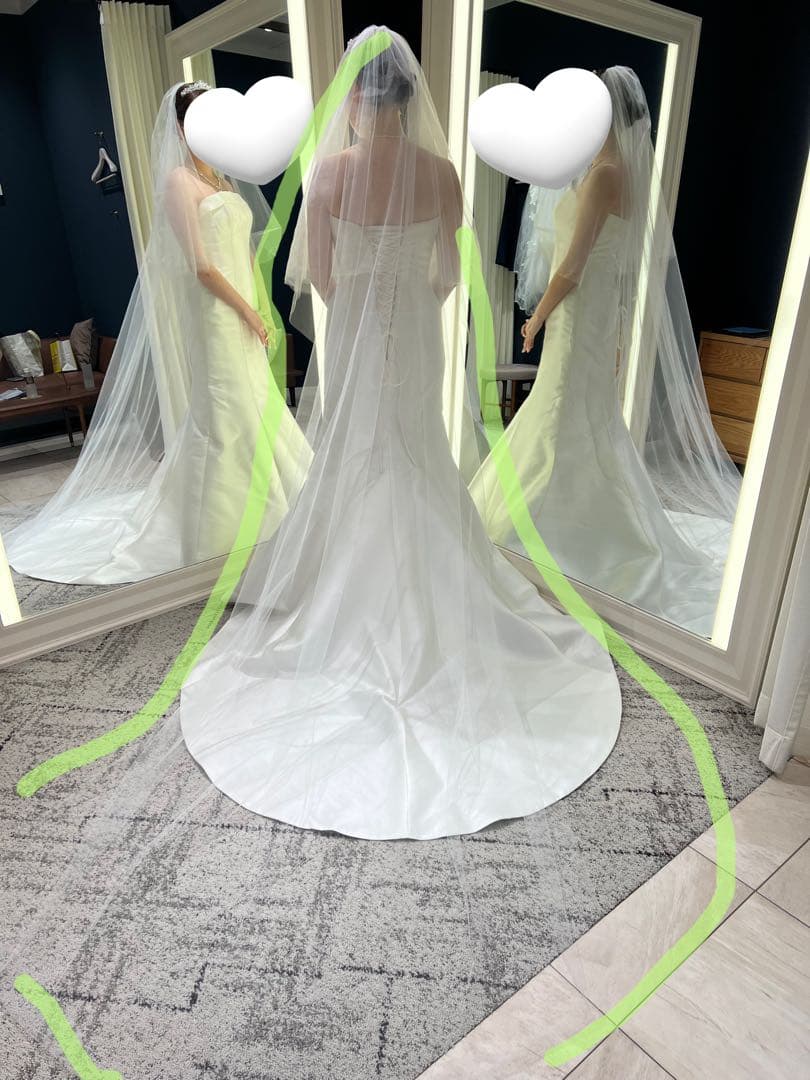 テル　ロングベールとブラジャー・ストライプの3点