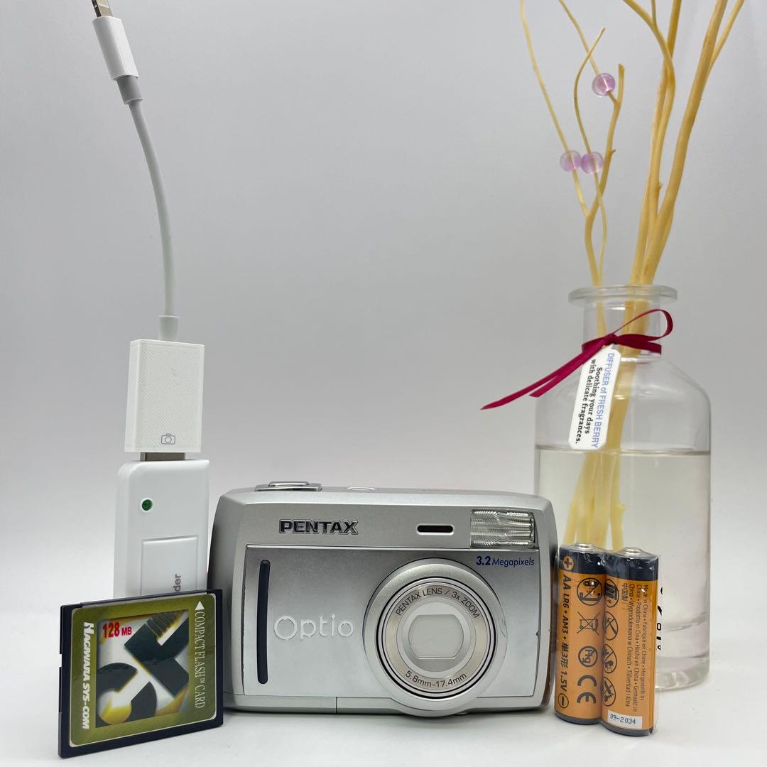 スマホ転送OK✨PENTAX Optio 33L✨動作確認済 単三電池 自撮OK