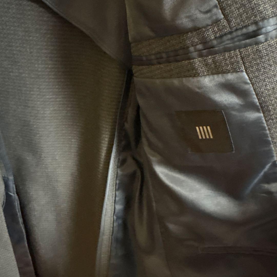 スーツセレクト　セットアップ　4S AB5グレー ベスト付きビジネススーツ　上下