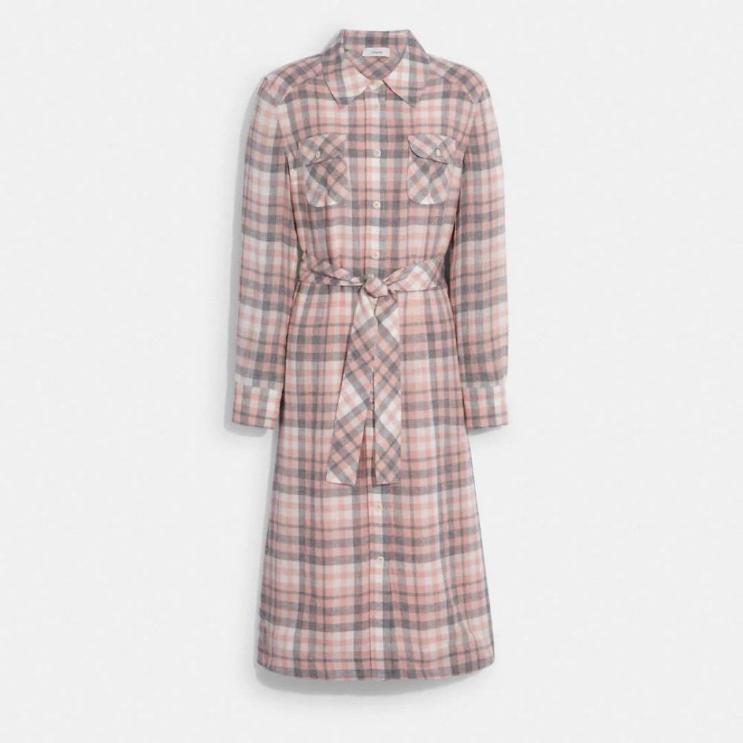 コーチ ロングワンピース ピンクマルチ 新品、未使用！