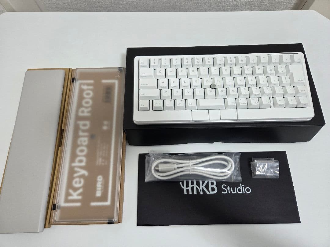 HHKB Studio 日本語配列 雪 タイピングベッド及びキーボードルーフ付き