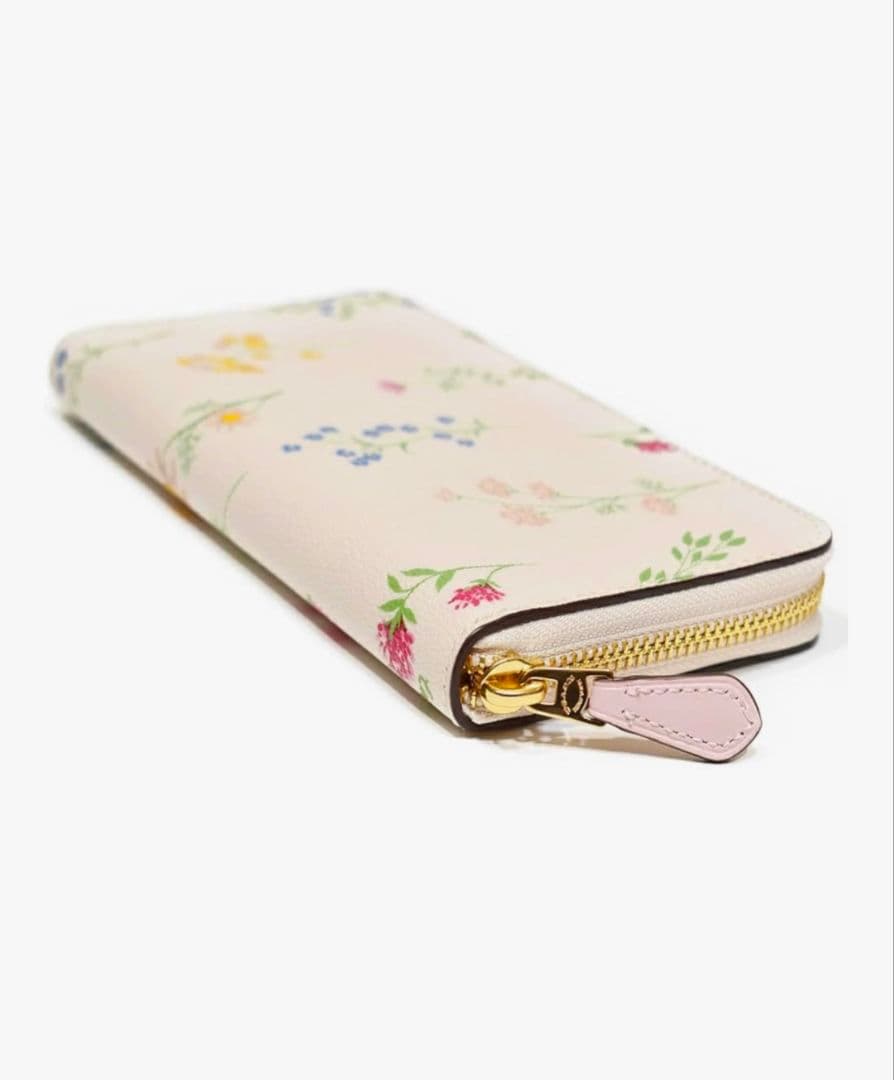 COACH 花柄 レザー 長財布 並行輸入品:アウトレット品