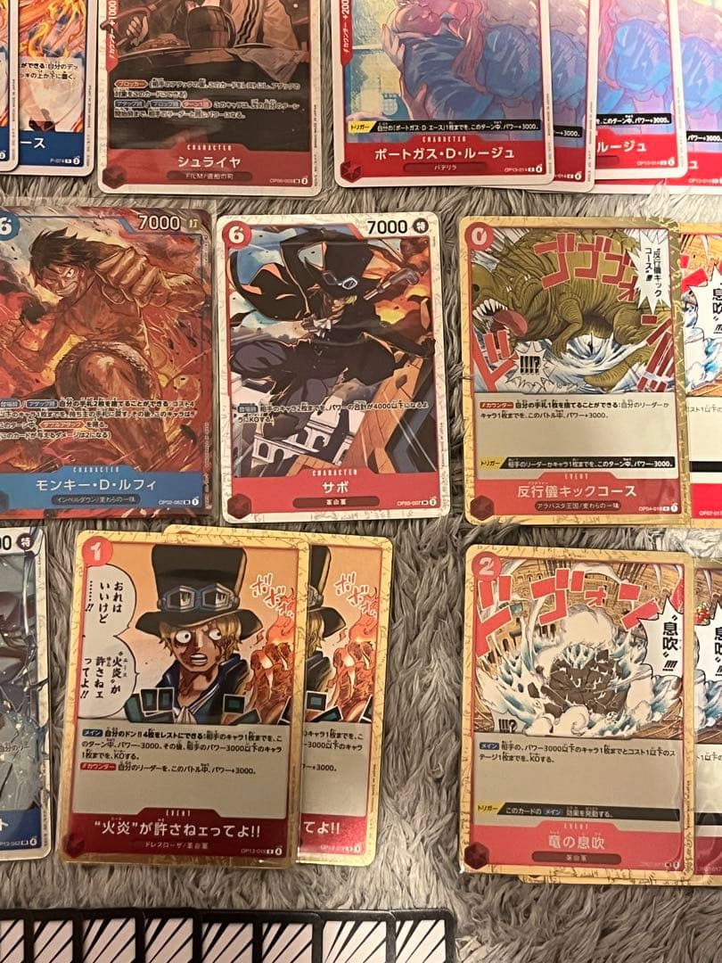 ONE PIECEカードゲーム 青赤 エース 構築済みデッキです。